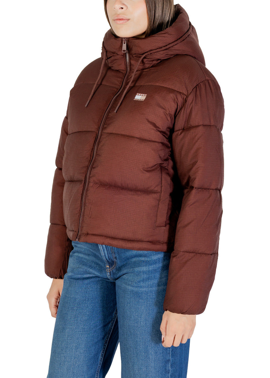 Damenjacke Tommy Hilfiger Jeans Braun mit Kapuze