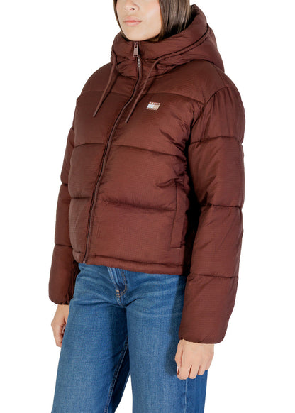 Damenjacke Tommy Hilfiger Jeans Braun mit Kapuze