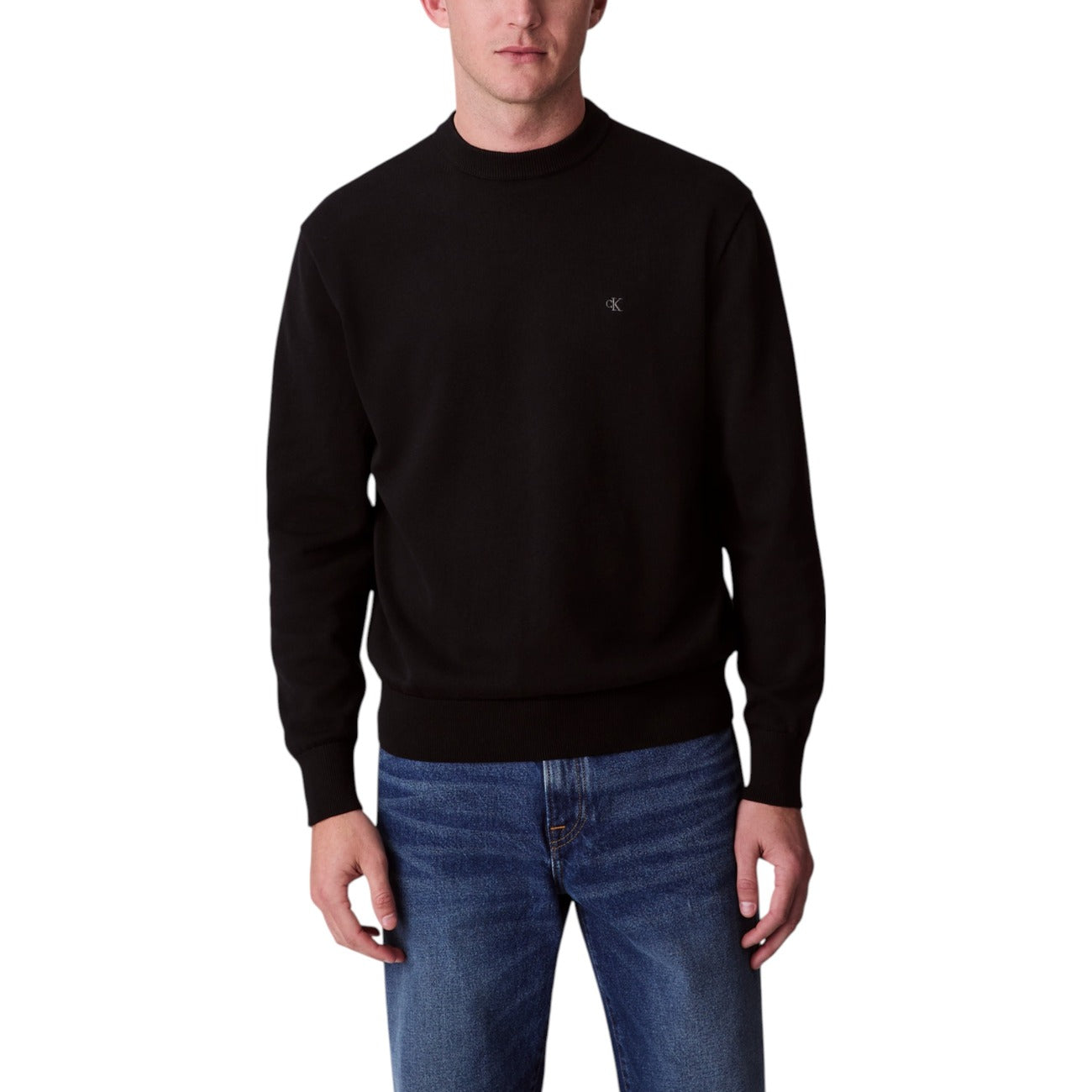 Maglia Uomo Calvin Klein Jeans Girocollo Nera