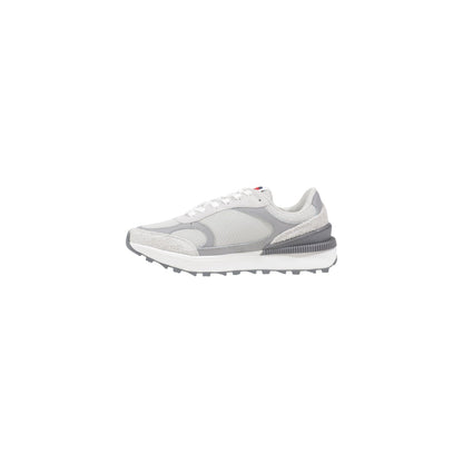 Sneakers Donna Tommy Hilfiger Jeans Grigie in Pelle
