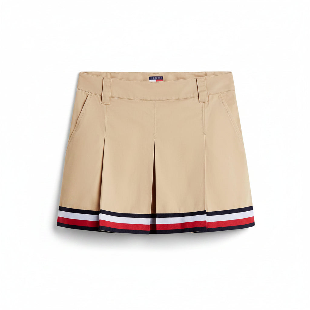 Gonna Donna Tommy Hilfiger Jeans Mini Beige