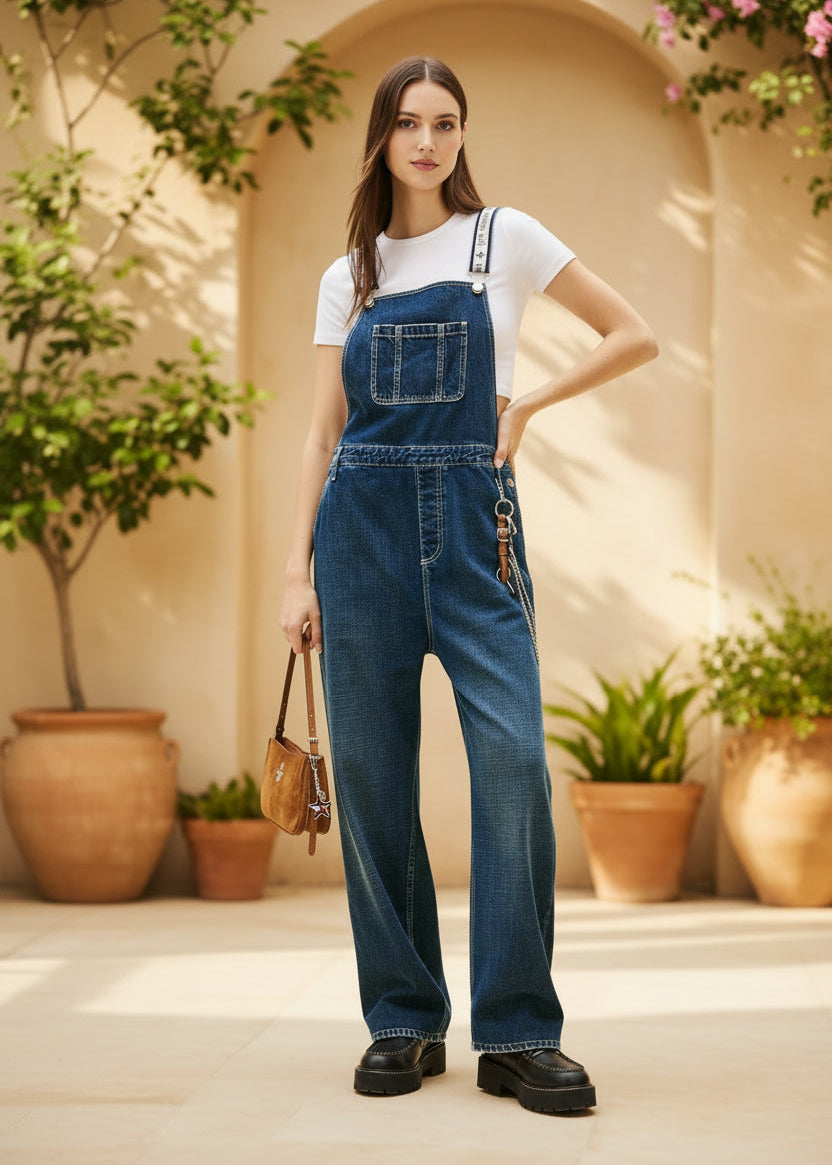 Tuta Donna Tommy Hilfiger Jeans Scollo Quadrato