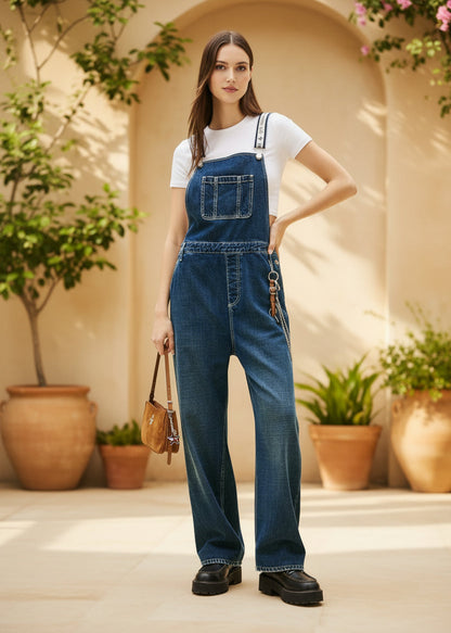 Tuta Donna Tommy Hilfiger Jeans Scollo Quadrato