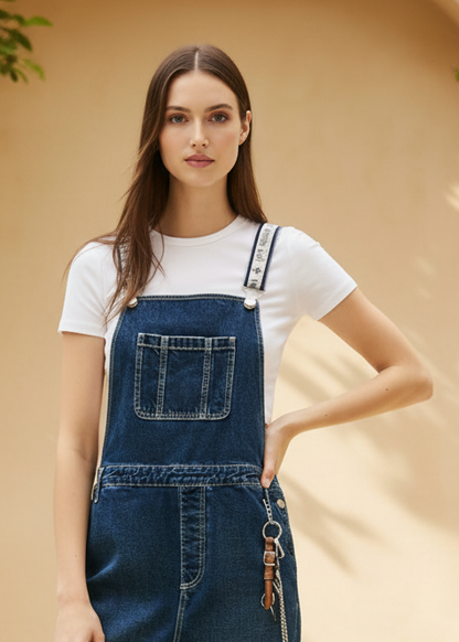 Tuta Donna Tommy Hilfiger Jeans Scollo Quadrato