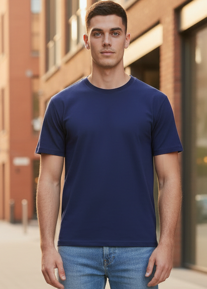 T-Shirt Uomo Hydra Clothing Blu Manica Corta
