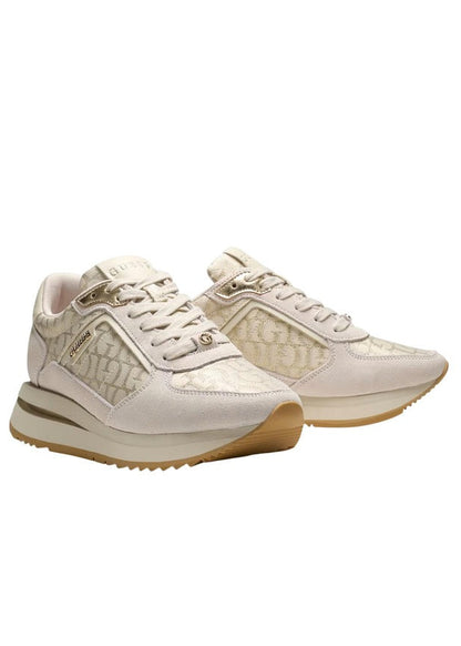 Sneakers Donna Guess Energy5 Beige con Plateau