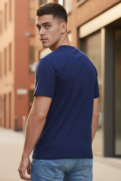T-Shirt Uomo Hydra Clothing Blu Manica Corta